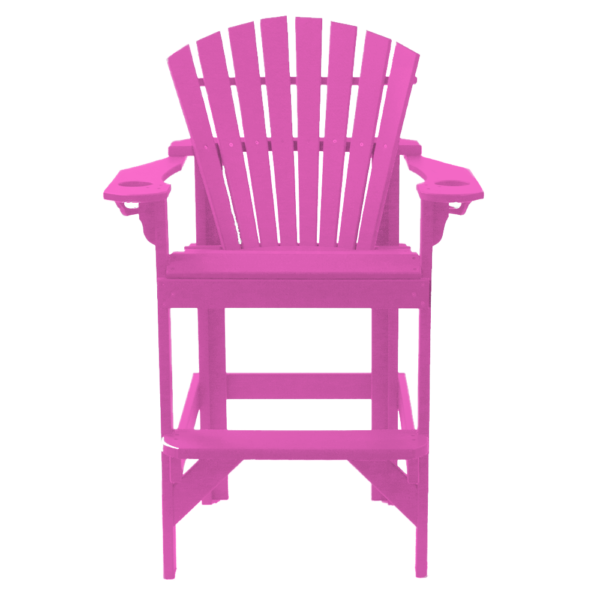 Bar Height Stationary Chair Round Back bubblegum