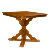 44″ Square Pub Height Table Scallop Brace cedar