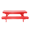 6FT Picnic Table brightred