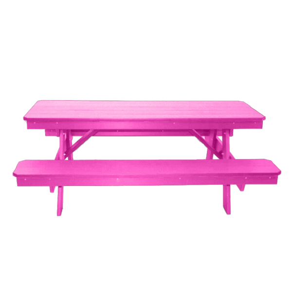 6FT Picnic Table bubblegum