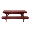 6FT Picnic Table burgundy