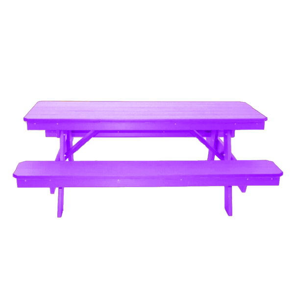 6FT Picnic Table purple