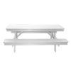 6FT Picnic Table white