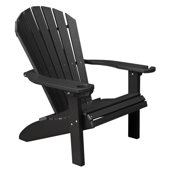 Adirondack Chair Round Back black