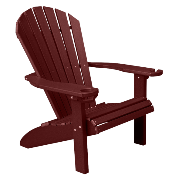 Adirondack Chair Round Back burgundy