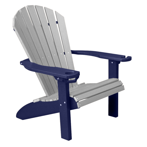 Adirondack Chair Round Back dovegray patriotblue