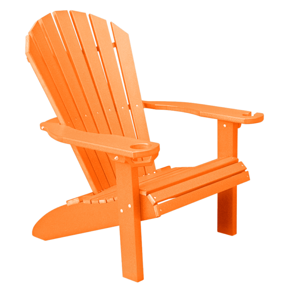 Adirondack Chair Round Back orange