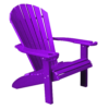 Adirondack Chair Round Back purple