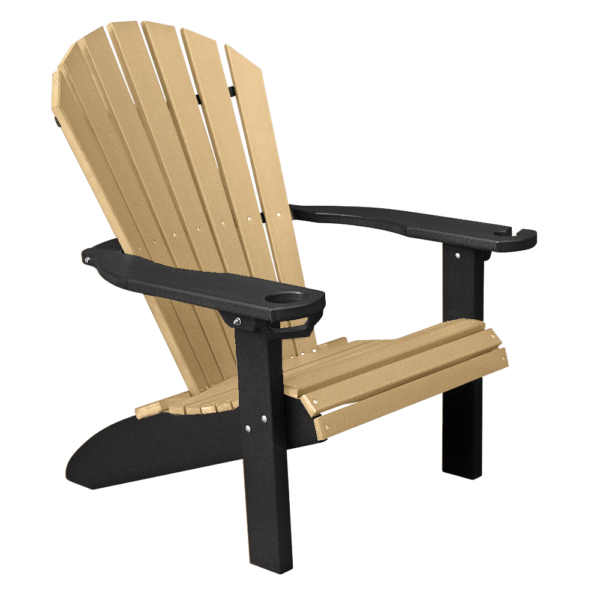 Adirondack Chair Round Back weatherwood black