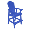 Bar Height Stationary Deck Chair blue