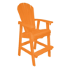 Bar Height Stationary Deck Chair orange