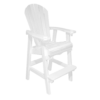 Bar Height Stationary Deck Chair white