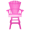 Bar Height Swivel Chair Round Back bubblegum