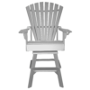 Bar Height Swivel Chair Round Back dovegray