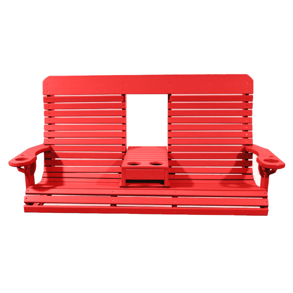 Deluxe Swing 5FT w  Fold Down Console brightred