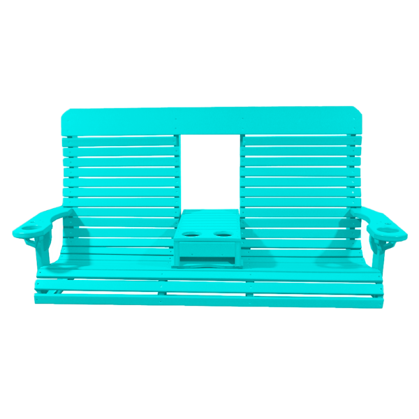 Deluxe Swing 5FT w  Fold Down Console teal