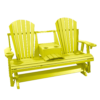 Glider 5FT Round Back w  Fold Down Console yellow