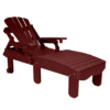 Lounger Round Back burgundy