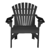 Patio Height Stationary Chair Round Back black 1