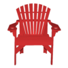 Patio Height Stationary Chair Round Back brightred