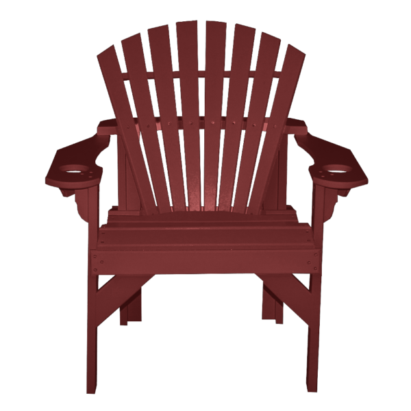Patio Height Stationary Chair Round Back burgundy 1