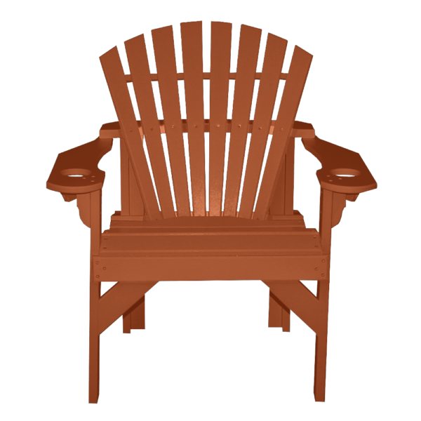 Patio Height Stationary Chair Round Back cedar