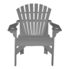 Patio Height Stationary Chair Round Back charcoal 1