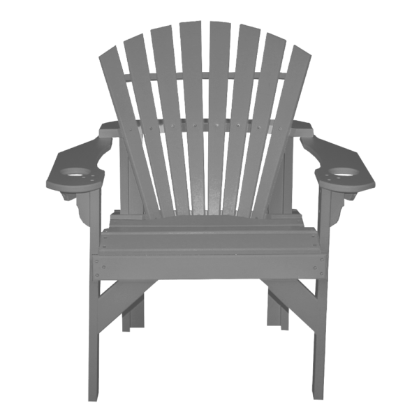 Patio Height Stationary Chair Round Back charcoal 1