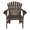Patio Height Stationary Chair Round Back darkbrown 1