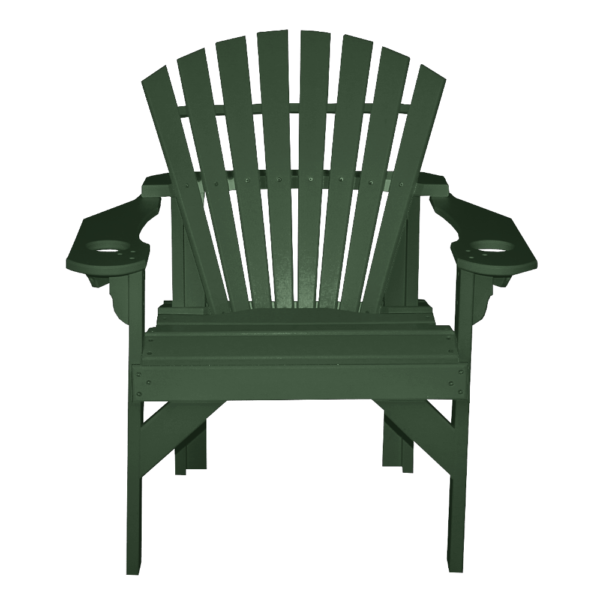 Patio Height Stationary Chair Round Back evergreen