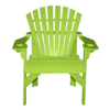 Patio Height Stationary Chair Round Back limegreen