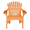 Patio Height Stationary Chair Round Back orange