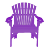 Patio Height Stationary Chair Round Back purple