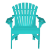 Patio Height Stationary Chair Round Back teal 1