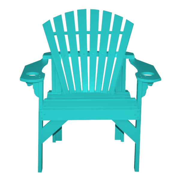 Patio Height Stationary Chair Round Back teal 1