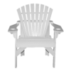 Patio Height Stationary Chair Round Back white