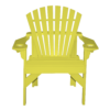 Patio Height Stationary Chair Round Back yellow 1
