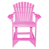 Pub Height Stationary Chair Round Back bubblegum