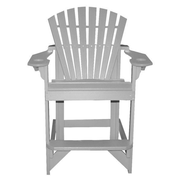 Pub Height Stationary Chair Round Back dovegray