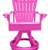 Pub Height Swivel Chair Round Back w  Round Base bubblegum