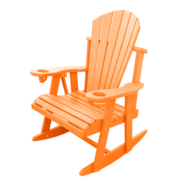 Round Back Rocker orange