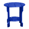 Round End Table blue