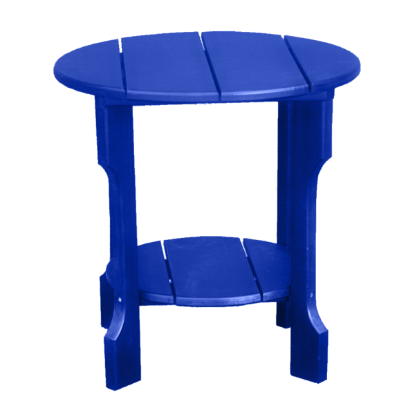 Round End Table blue