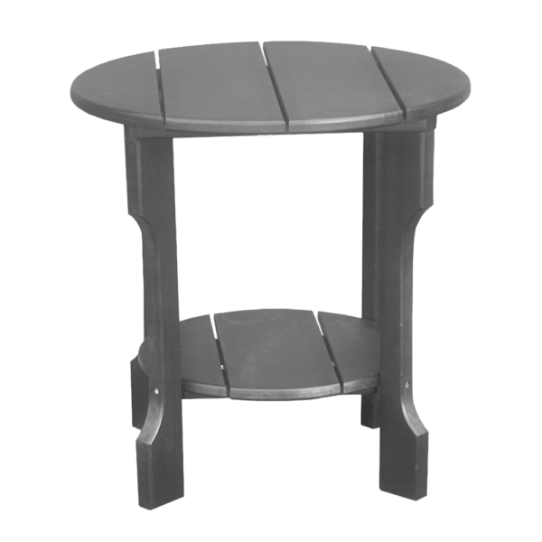 Round End Table charcoal