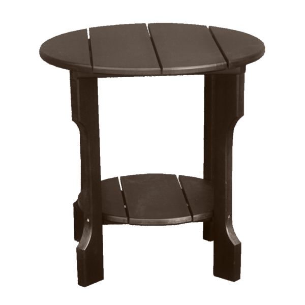 Round End Table darkbrown