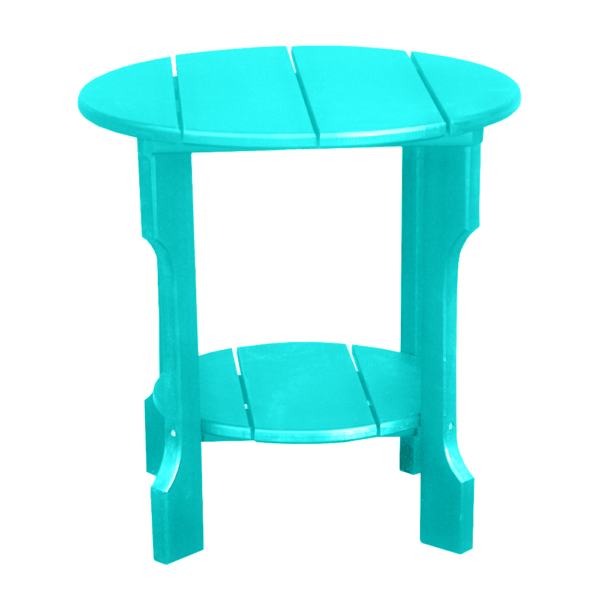 Round End Table teal