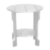 Round End Table white