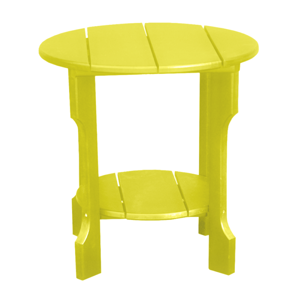 Round End Table yellow