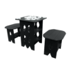 Tic Tac Toe Game Table black