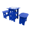 Tic Tac Toe Game Table blue